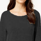 Style & Co Women's Tiered Sleeve Top Black Size Small