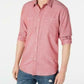 American Rag Men's Micro Herringbone Shirt Pink Size Large
