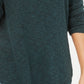 Style & Co Women's Scoop Neck Top Green  Size PM