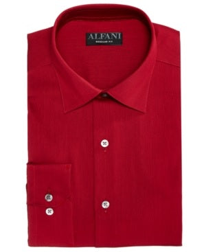 Alfani Men's Big & Tall Bedford Cord Dress Shirt Came Size 35-36