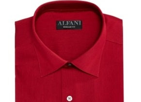 Alfani Men's Big & Tall Bedford Cord Dress Shirt Came Size 35-36