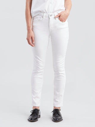 Levi's Women's Classic Modern Mid Rise Skinny Ankle Jeans White Size 18
