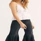 Free People Women's Rinse Cha Cha Flare Jeans Black Size 25