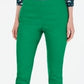 Charter Club Women's Chelsea Stretch Twill Skinny Pants Green Size 14 Petite