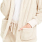 Hippie Rose Juniors' Cozy Cardigan White Size X-Large