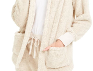 Hippie Rose Juniors' Cozy Cardigan White Size X-Large