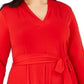 Charter Club Women's Belted Dress RedSize Square 18