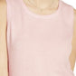 Charter Club Women's Sleeveless Crew Neck Sweater Pink Size Large