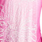 JM Collection Women's Sequin Ombre Asymmetrical Hem Top Pink Size Small