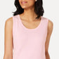 Charter Club Women's Sleeveless Crew Neck Sweater Pink Size X-Large