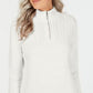 Karen Scott Women's Cotton Mock Neck Pullover White Size Petite L