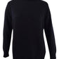 Karen Scott Women's Cotton Mock Neck Sweater Black/White Size Small