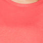Charter Club Women's Cotton Circle Trim T-Shirt Red Size Small