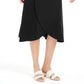 JM Collection Women's Solid Tulip Hem Skirt Black Size Small