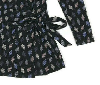 Anne Klein Women's Printed 3/4 Sleeve Wear To Work Top Gray Size XX-Small