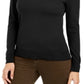 Charter Club Women's Merino Wool Turtleneck Black Size Small