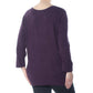 Karen Scott Women's V-Neck Solid Sweater Purple Size X-Small