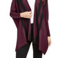 Alfani Women's Striped Open Front Cardigan Red /Black  Size SM