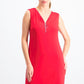 JM Collection Women's Petite Zip-Neck Dress Red Size Petite Small