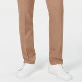 Alfani Men's Water-Repellant Stretch Pants Brown Size 36WX30L