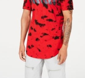 INC International Concepts Men's Tie Dye Plus T-Shirt Red/White Size XXX-Large
