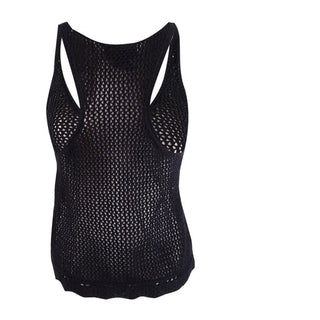 Hooked Up By Iot Juniors' Crochet Knit Tank Top Black Size X-Large