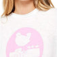Free People Women's Woodstock Clarity Cotton Blend Tee White Size Large