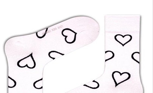 Love Sock Company Women's Super Soft Organic Cotton Seamless Toe Trouser Socks White Size Regular