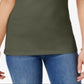 Planet Gold Junior's Aveto Stretch Knit with Adjustable Straps Camisole Green Size X-Large