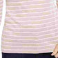 Charter Club Women's Metallic-Stripe Top Pink Size X-Small