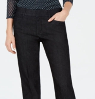 Charter Club Women's Tummy Control Trouser Stretch Pants Black Size 10