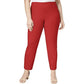 Charter Club Women's Chelsea Tummy Control Skinny-Leg Ankle Pants Red Size 14