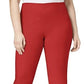 Charter Club Women's Chelsea Tummy Control Skinny-Leg Ankle Pants Red Size 14
