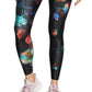 Nike Women's Power Dri Fit Floral Print High Waist Training Tights Blue Size X-Small