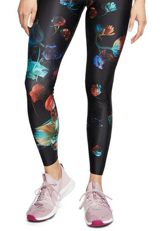 Nike Women's Power Dri Fit Floral Print High Waist Training Tights Blue Size X-Small