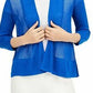 Alfani Women's Blue Lace Knitted Open Cardigan Sweater Blue Size X-Small
