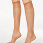 Hanes Women's Silk Reflections Knee Hi Travel Buff Brown One Size