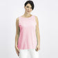 Charter Club Women's Textured Cotton Tank Top Pink Size Large