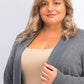Karen Scott Women's Plus Size Open-Front Cardigan Grey Size 0X