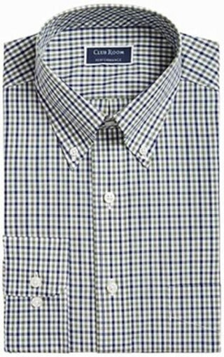 Clubroom Men's Casual Button Down Green Size 34-35