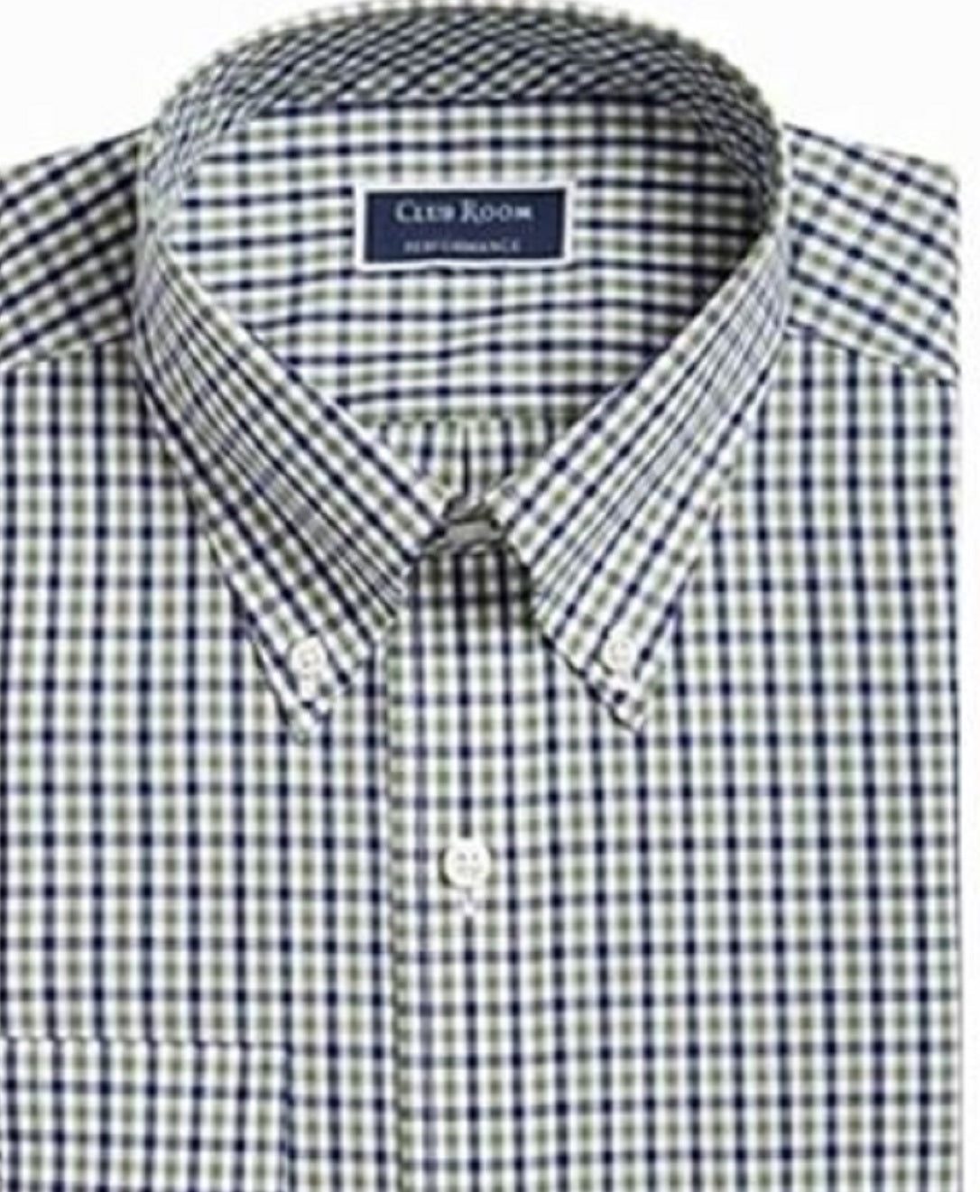 Clubroom Men's Casual Button Down Green Size 34-35