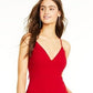Emerald Sundae Juniors' Lace-Back Dress Red Size X-Large