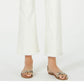 Bar III Women's Marley High-Waist Frayed-Hem Cropped Pants White Size 2