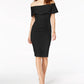 Xscape Women's Off-The-Shoulder Sheath Dress Black Size 8