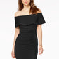 Xscape Women's Off-The-Shoulder Sheath Dress Black Size 8