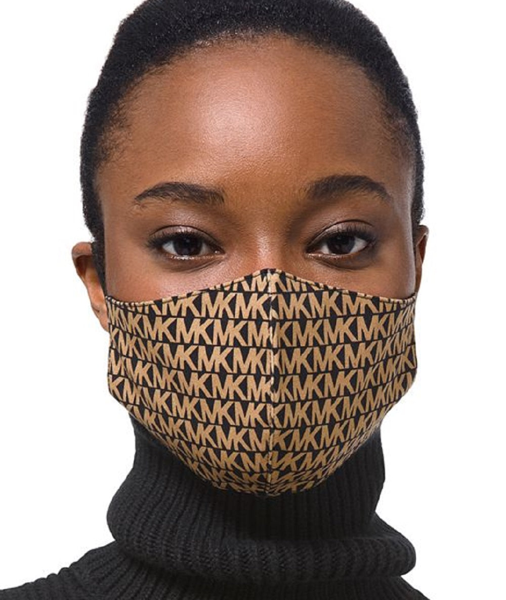 Michael Kors Men's Logo Print Unisex Face Mask Black Size Small