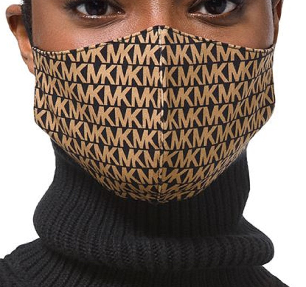 Michael Kors Men's Logo Print Unisex Face Mask Black Size Small