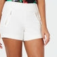 Thalia Sodi Women's Zip Pocket Shorts White Size X-Large