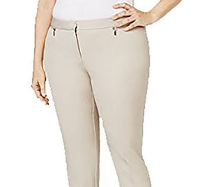 Alfani Women's Slim Fit Pants Beige Size -XL