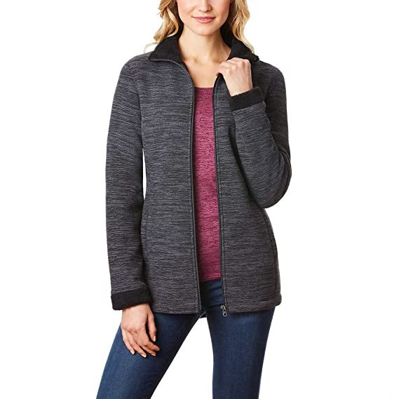 32 Degrees Women's Fleece Sweater Grey Size Small